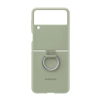 Thumbnail for Samsung Silicone Cover With Ring for Galaxy Flip 3 - Olive Green - Accessories