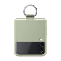Thumbnail for Samsung Silicone Cover With Ring for Galaxy Flip 3 - Olive Green - Accessories