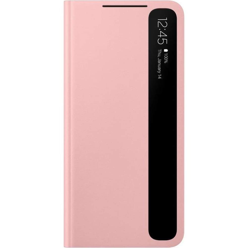Samsung Smart Clear View Case for Galaxy S21 - Pink - Accessories