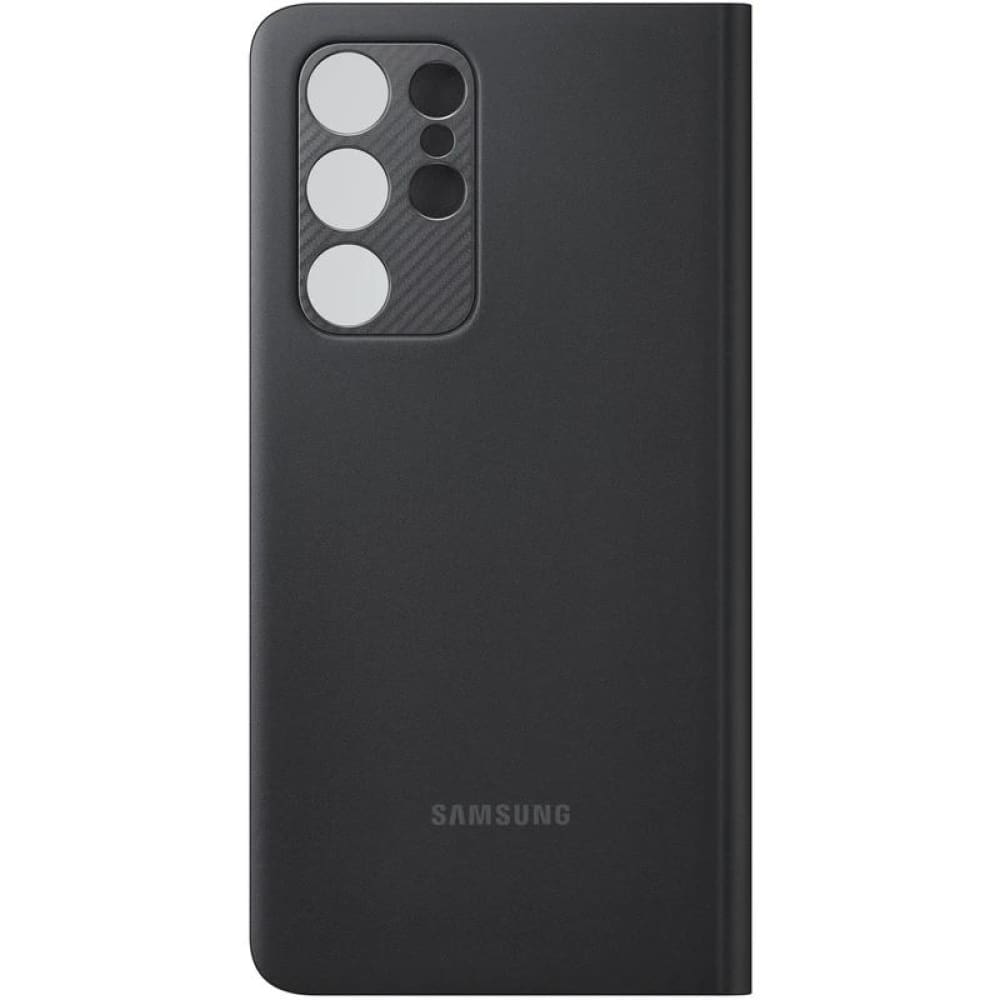 Samsung Smart Clear View Case with S-Pen for Galaxy S21 Ultra - Black - Accessories