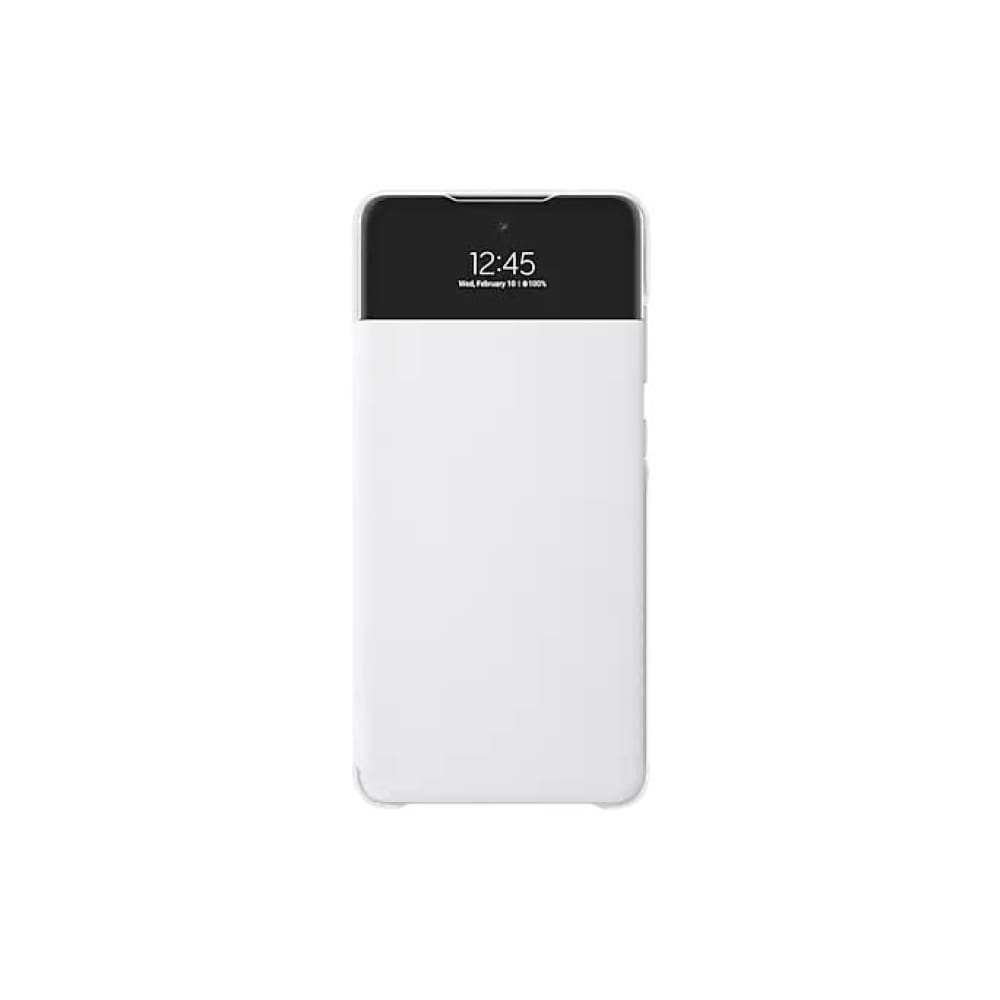 Samsung Smart S View Wallet Cover Case Suits for Galaxy A72 - White - Accessories