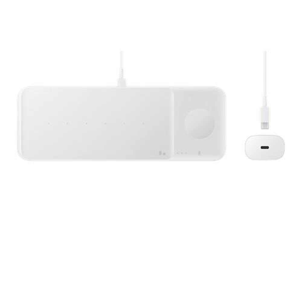 Samsung Wireless Charger and Trio Charging Pad with AC Charger - White - Accessories