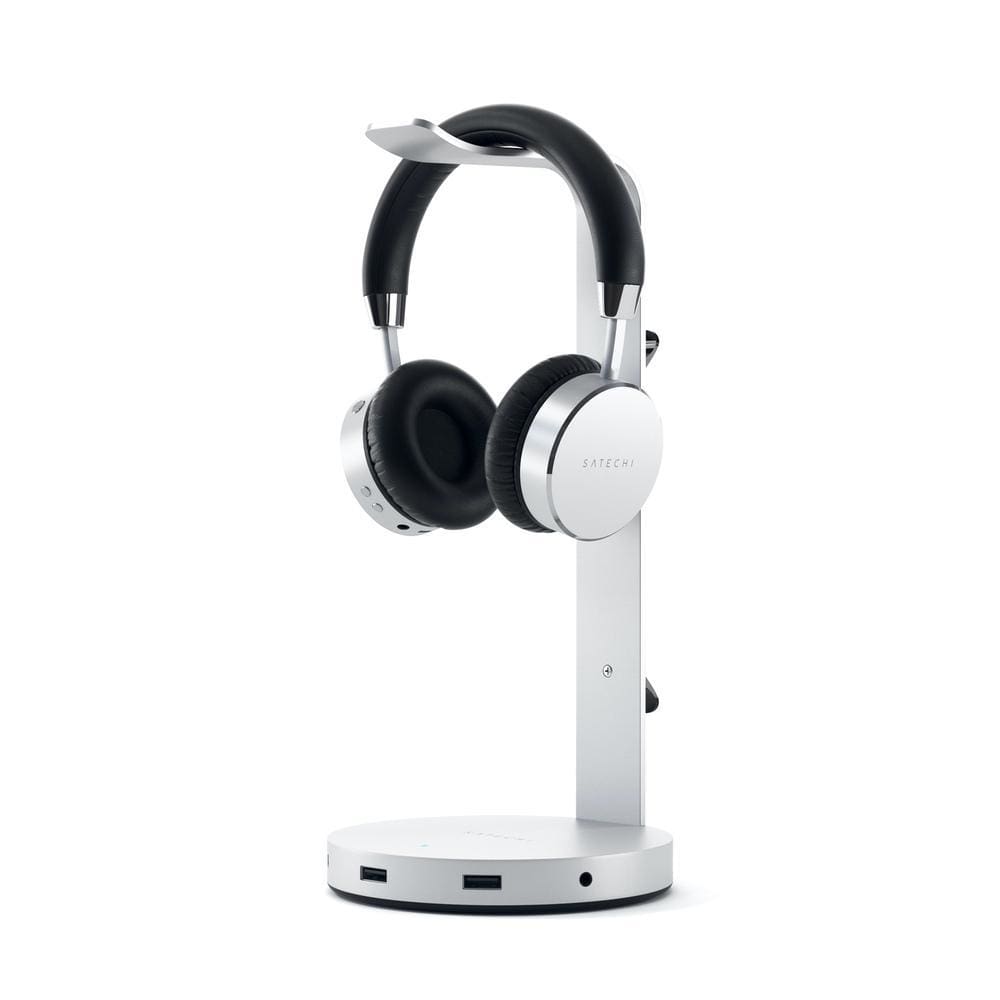 Satechi Aluminium Headphone Stand Hub (Silver) - Accessories