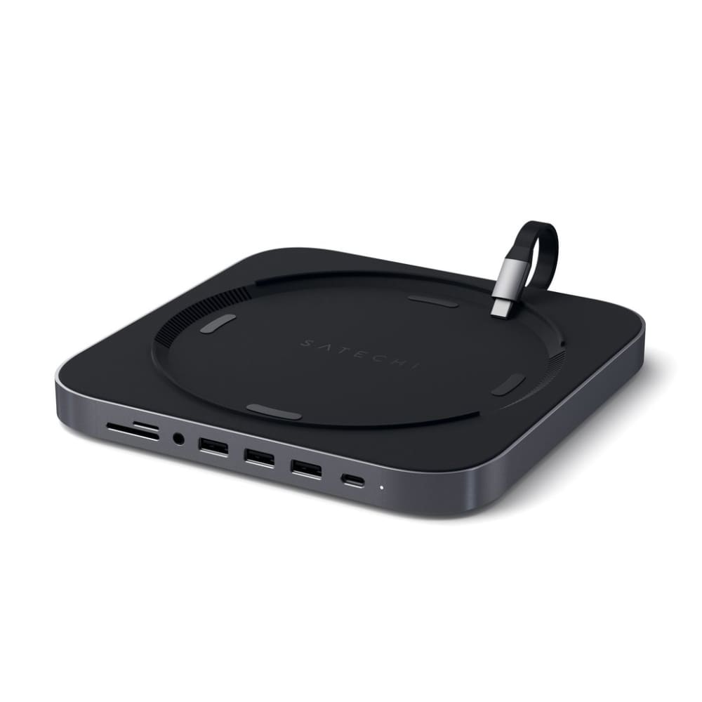 Satechi Aluminium USB-C Stand + Hub for Mac Mini (Space Grey) - Accessories