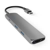 Thumbnail for Satechi Slim USB-C MultiPort Adapter - Space Grey - Accessories