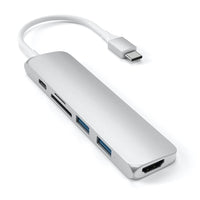 Thumbnail for Satechi Slim USB-C MultiPort Adapter Version 2 (Silver) - Accessories