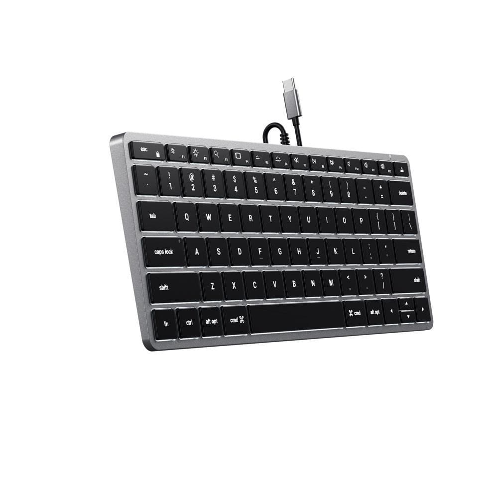 Satechi Slim W1 Wired Backlit Keyboard - Space Grey - Accessories