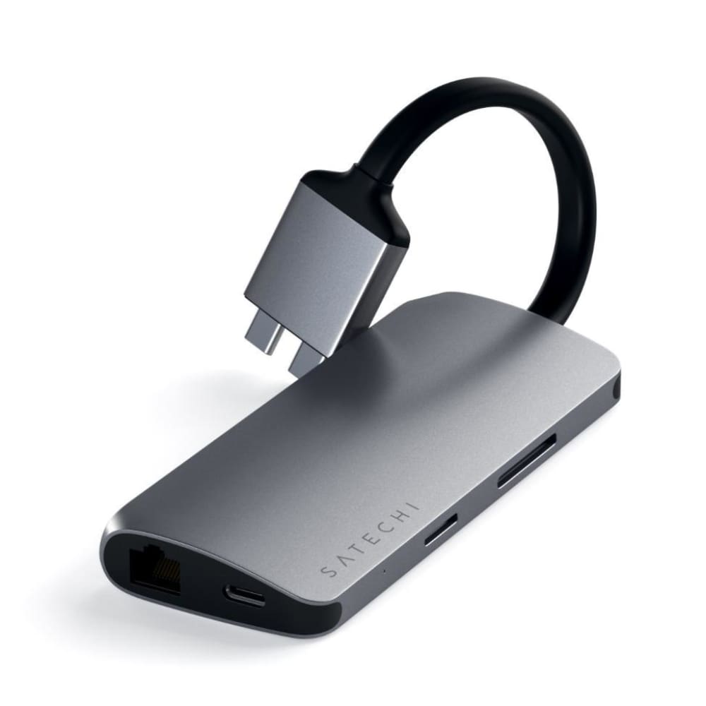 Satechi USB-C Dual Multimedia Adapter - Space Grey - Accessories