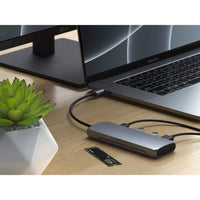 Thumbnail for Satechi USB-C Hybrid Multiport Adapter with SSD Enclosure - Space Grey - Accessories