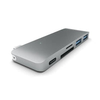 Thumbnail for Satechi USB-C USB Pass Through Hub - Silver - Accessories