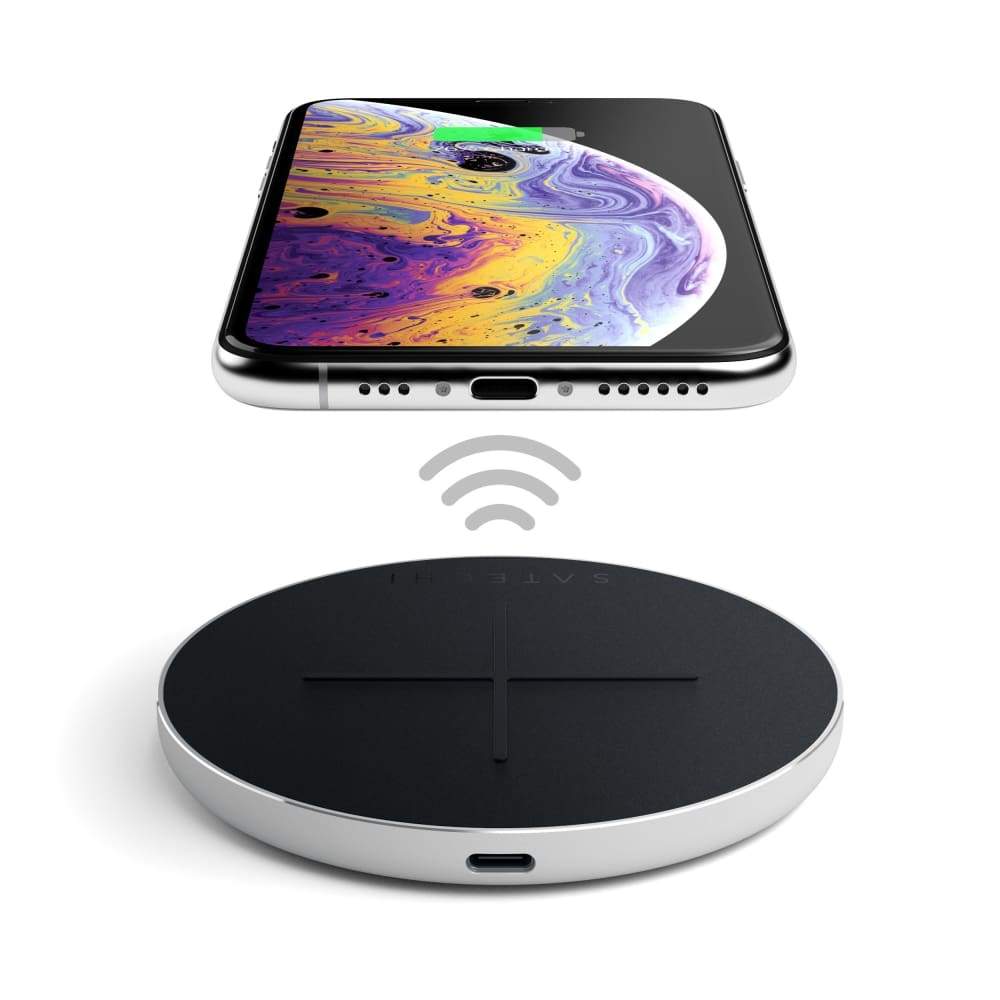 Satechi USB-C PD & QC Wireless Charger - Silver - Accessories