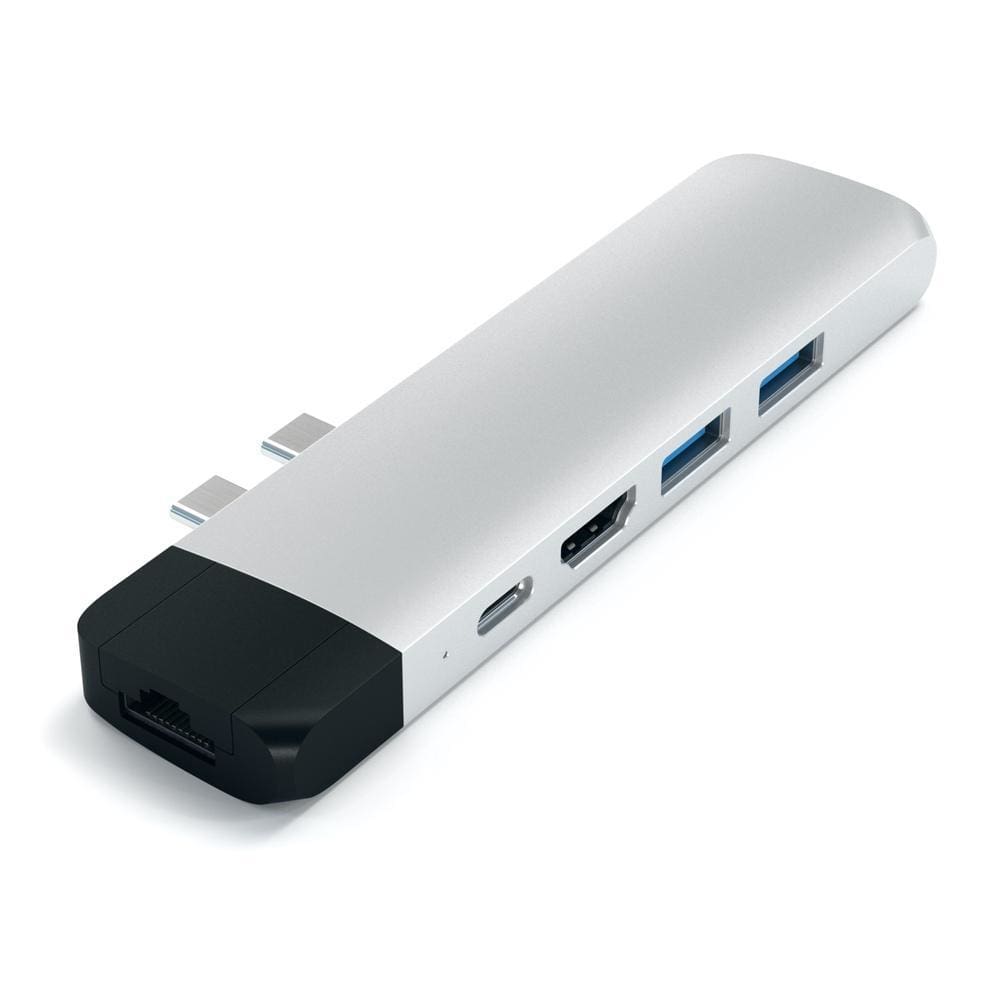 Satechi USB-C Pro Hub with Ethernet & 4K HDMI - Silver - Accessories