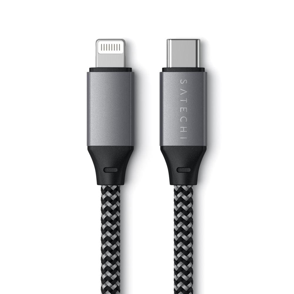 Satechi USB-C to Lightning Short Cable 25cm (Space Grey) - Accessories