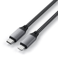 Thumbnail for Satechi USB-C to Lightning Short Cable 25cm (Space Grey) - Accessories