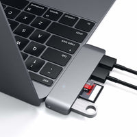 Thumbnail for Satechi USB-C/USB 3.0 3-in-1 Combo Hub - Space Grey - Accessories