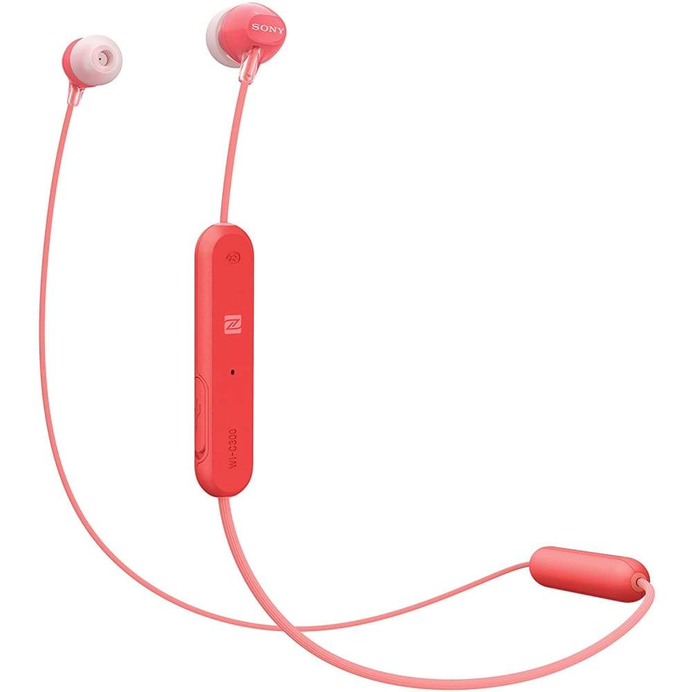 Sony Bluetooth Sports Headphone WI-C300 - Red - Accessories