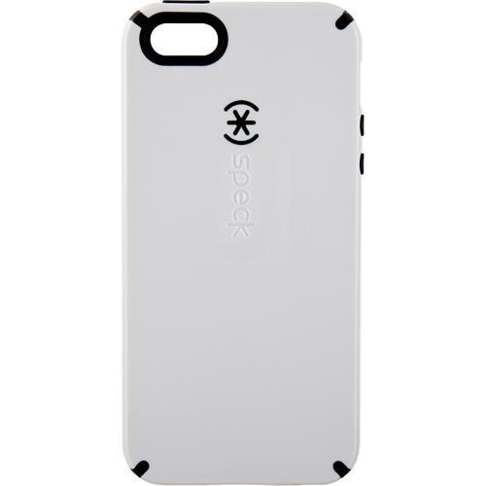 Speck CandyShell Case for iPhone SE/5/5S -White/Charcoal New - Accessories