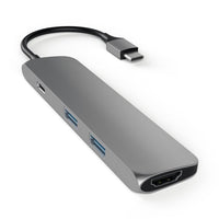 Thumbnail for Satechi Slim USB-C MultiPort Adapter - Space Grey