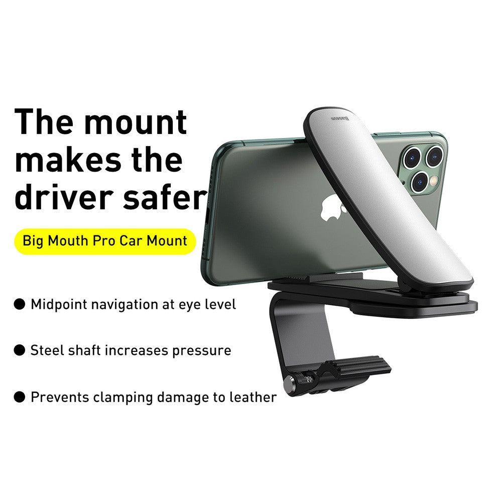 Baseus Big Mouth Pro Car Holder Center Console Mount Car Bracket - Black