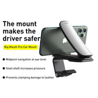 Thumbnail for Baseus Big Mouth Pro Car Holder Center Console Mount Car Bracket - Black