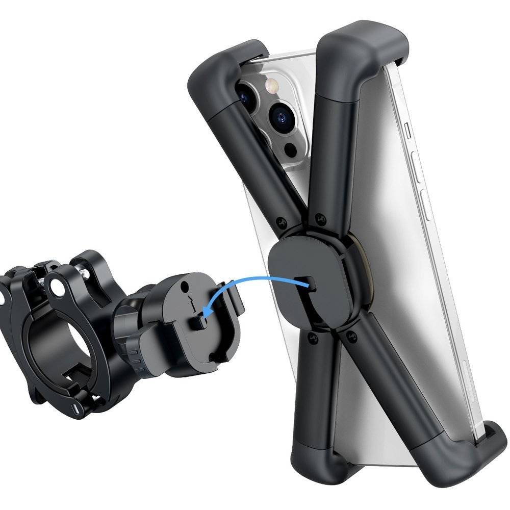 Baseus 360 Quick Lock Bike / Motorcycle Holder / Handlebar Bracket Mount for Phone