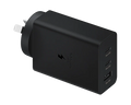 Samsung 65W Trio Adapter 2x USB-C + 1x USB-A Portable Fast Charger Black