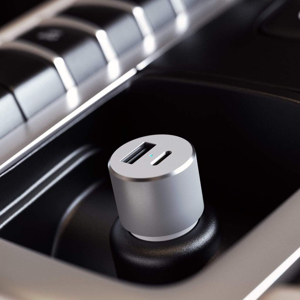 Satechi 72W USB-C PD Car Charger - Silver