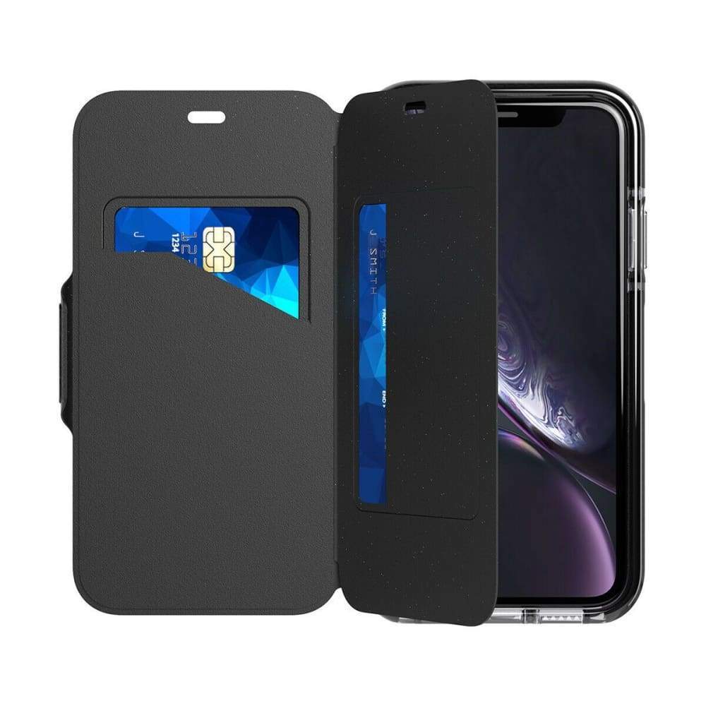 Tech21 Evo Wallet Case for iPhone XR - Black - Accessories