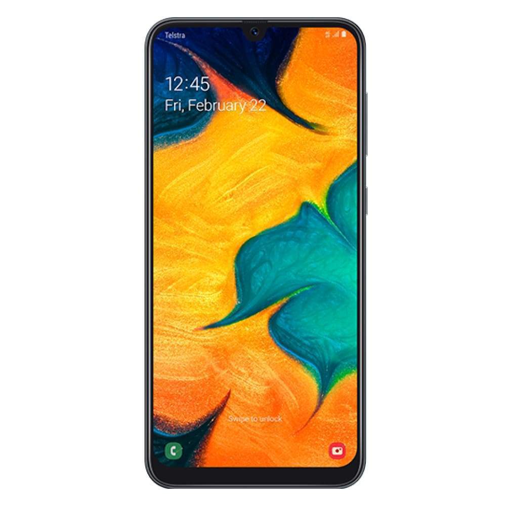 Samsung Galaxy A30 4GX - Black (Blue Tick) - Telstra Locked - Mobiles