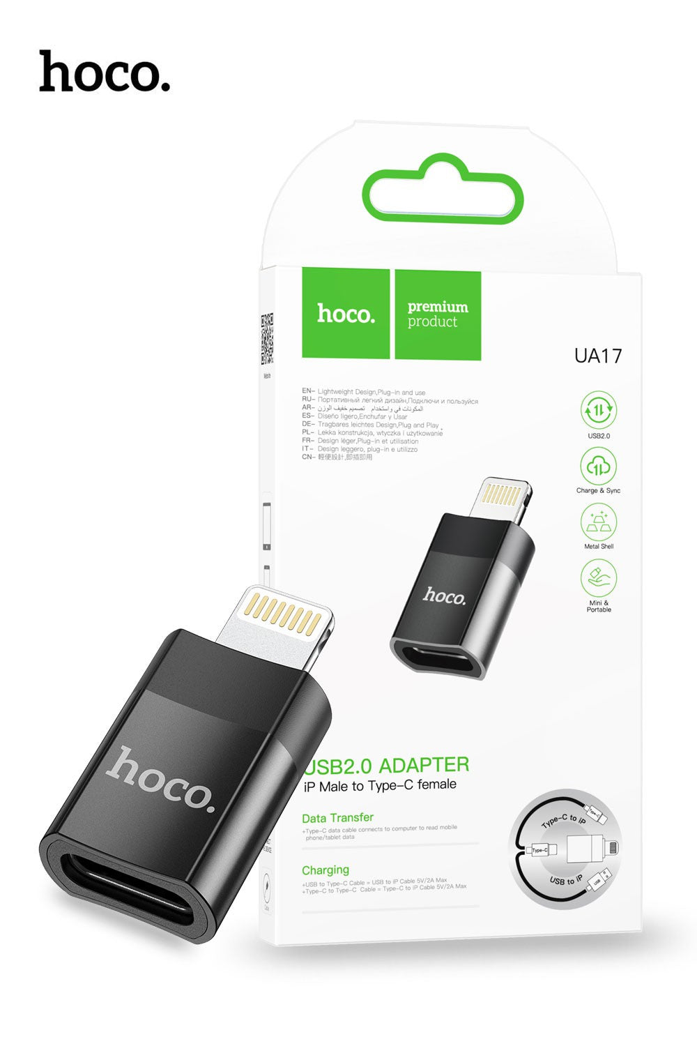 Hoco UA17 Lightning to USB-C OTG adapter – Personal Digital