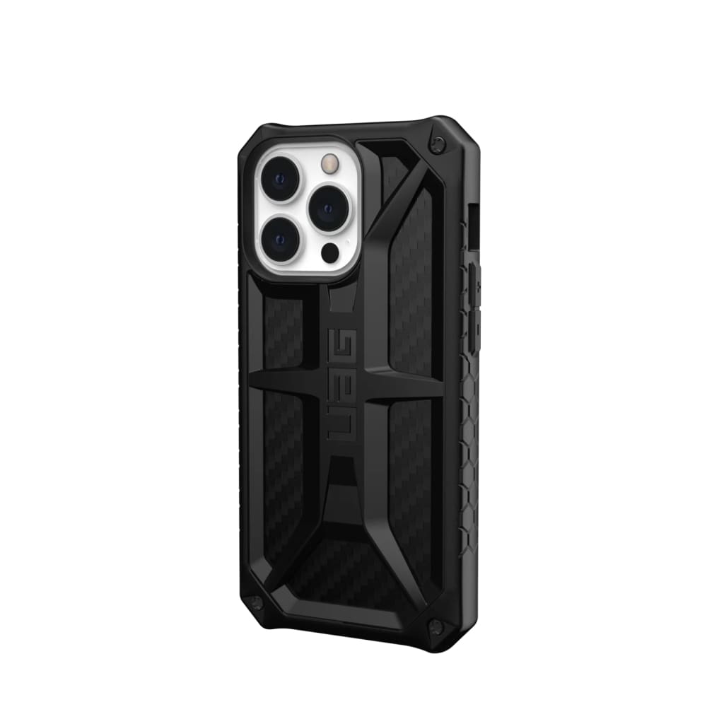 UAG Monarch Case Rugged Cover for iPhone 13 Pro - Carbon Fiber Black - Accessories