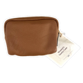Leather United Vanity Bag - Tan/Brown (Genuine Leather)
