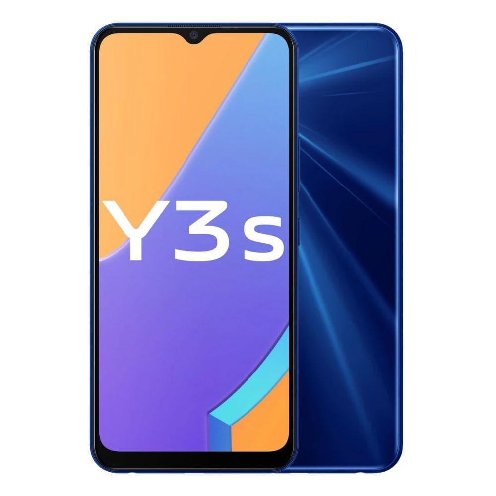 Vivo Y3s 4G Dual Sim 32GB/2GB 6.51 HD+ Display - Blue - Mobiles