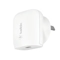 Belkin 20W USB-C PD Wall BoostCharger for Apple, Samsung + Universal - White