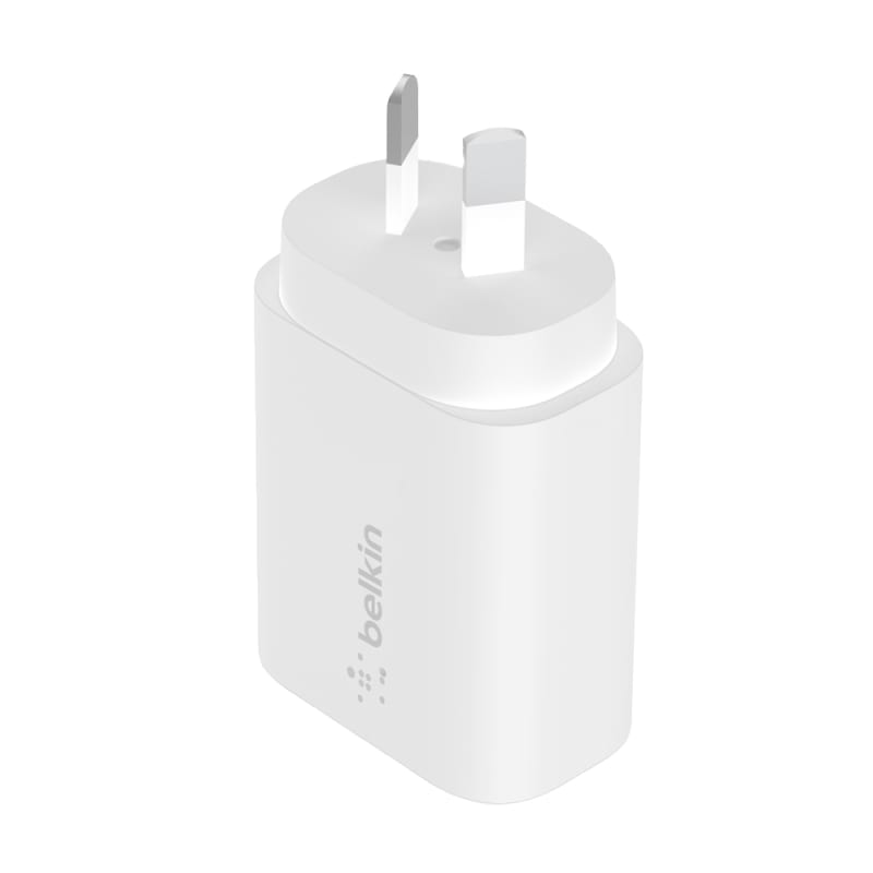 Belkin 25w Wall Charger w-cable USB-C to USB-C PPS - White