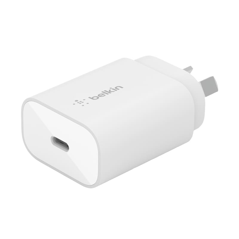 Belkin 25w Wall Charger w-cable USB-C to USB-C PPS - White