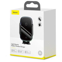 Thumbnail for OPEN BOX Baseus 15W Wireless Fast Charger Air Vent & Suction Car Mount with Sensor Clamp