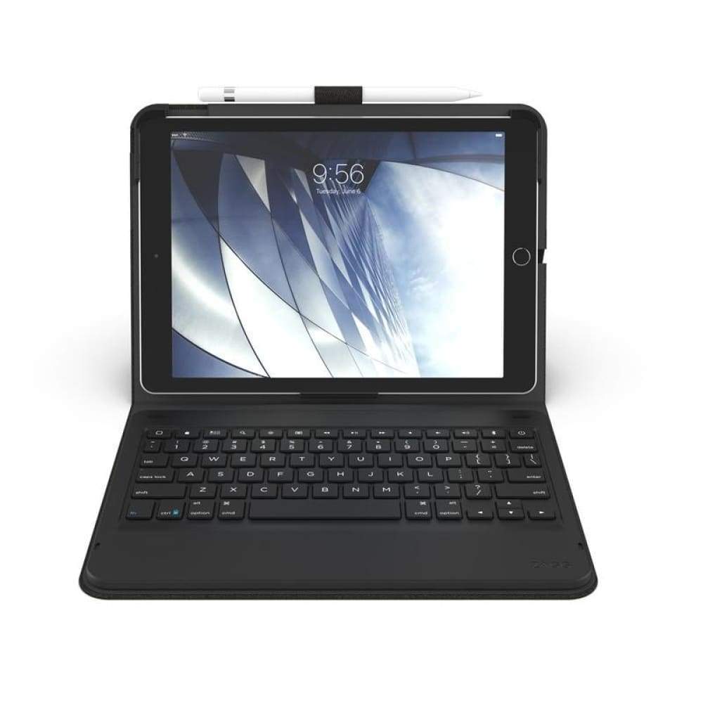 Zagg Messenger Folio with Keyboard for Apple iPad 10.2 (7th Gen) - Charcoal Black - Accessories
